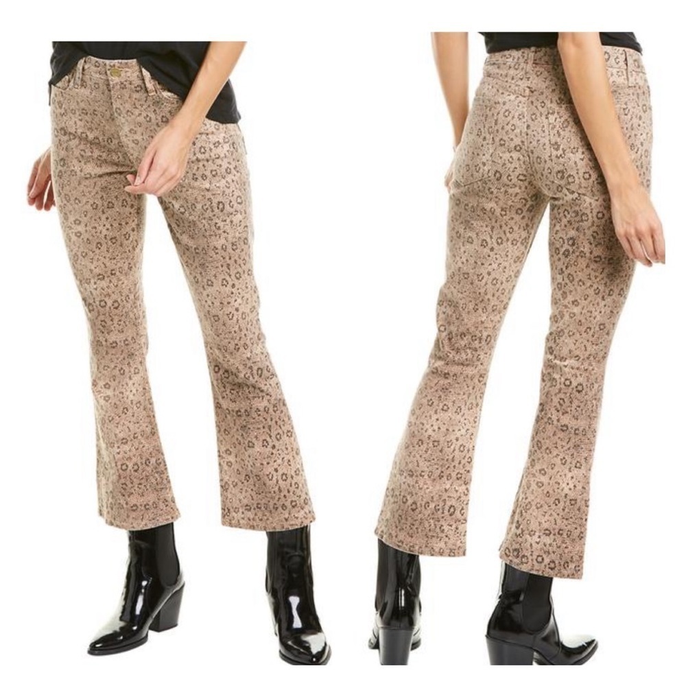 FRAME Le Crop Vanilla Mini Bootcut Lcmbrs790p Capri Cropped Jeans Snake 26 - Picture 3 of 8
